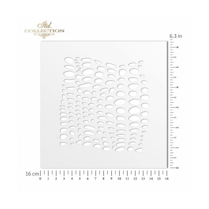 Sjabloon voor scrapbooking en decoupage 16x16 cm ST0012B