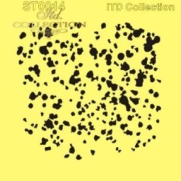 Sjabloon voor scrapbooking en decoupage 16x16 cm ST0014A