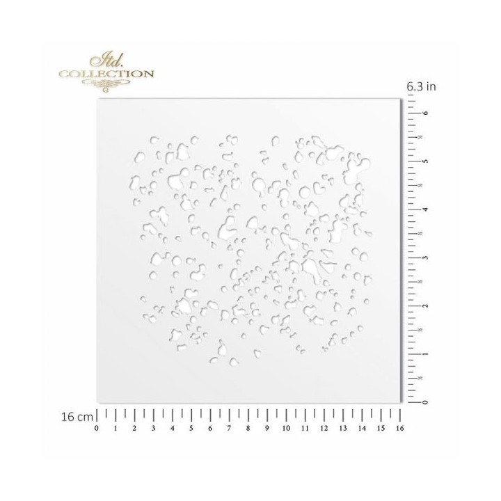 Sjabloon voor scrapbooking en decoupage 16x16 cm ST0014A