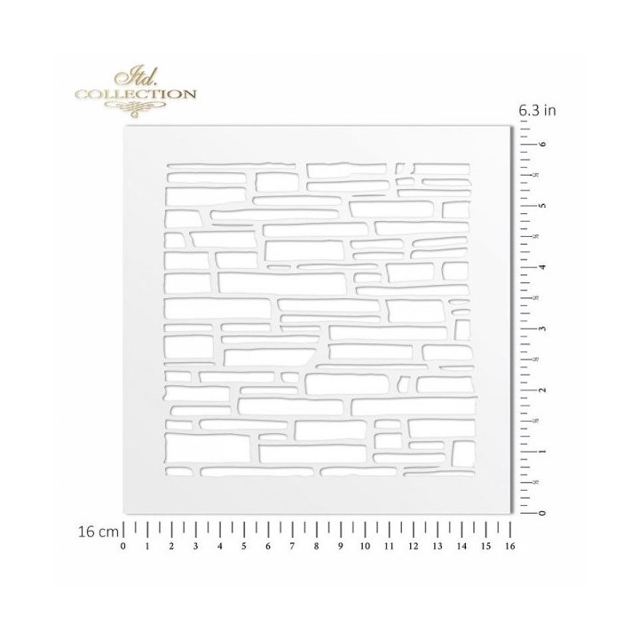 Sjabloon voor scrapbooking en decoupage 16x16 cm ST0016B