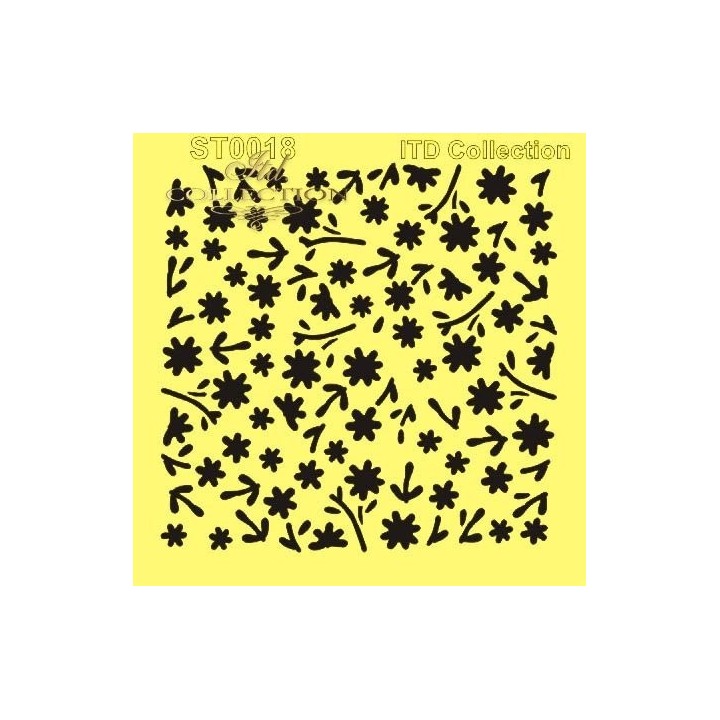 Sjabloon voor scrapbooking en decoupage 16x16 cm ST0018B