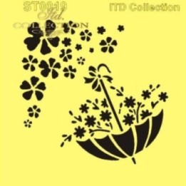 Sjabloon voor scrapbooking en decoupage 16x16 cm ST0019A