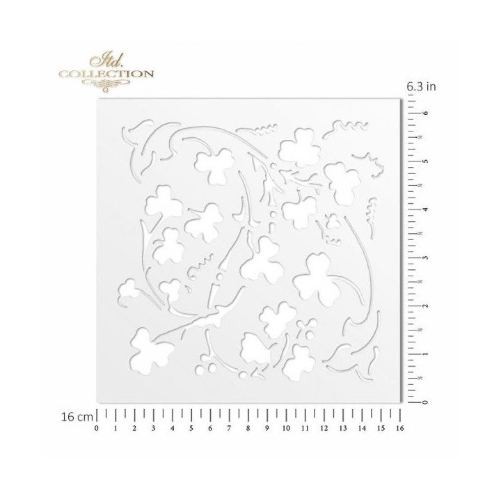Sjabloon voor scrapbooking en decoupage 16x16 cm ST0020B