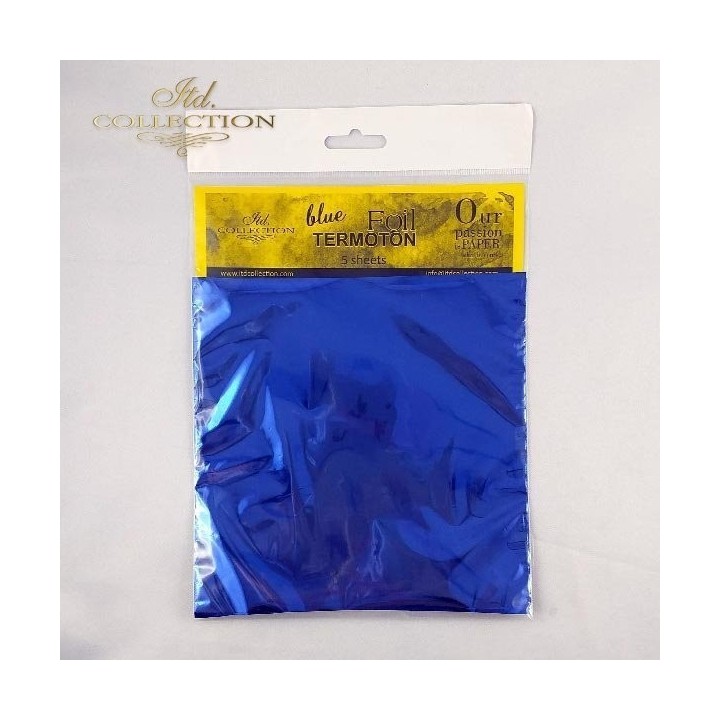 metallic folie Termoton * blauw