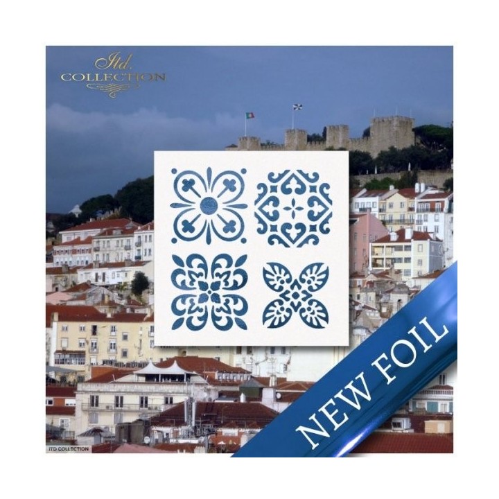 metallic folie Termoton * blauw