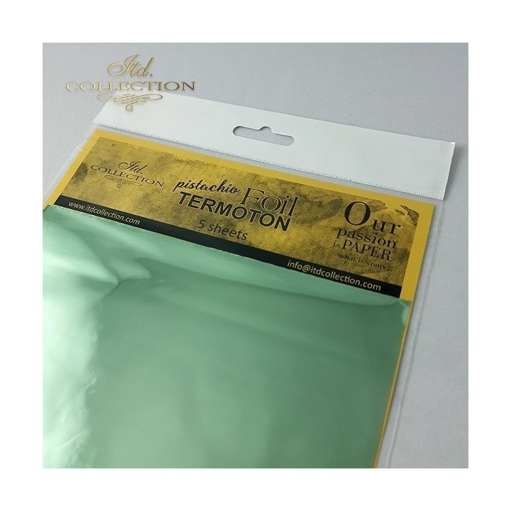 metallic folie Termoton * pistache
