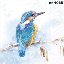 THE KINGFISHER light blue servet 33x33cm