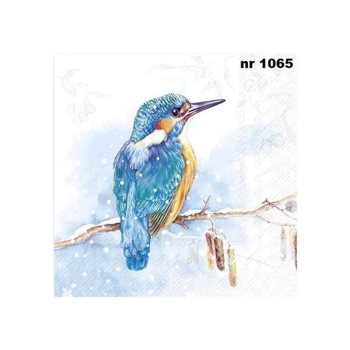THE KINGFISHER light blue servet 33x33cm