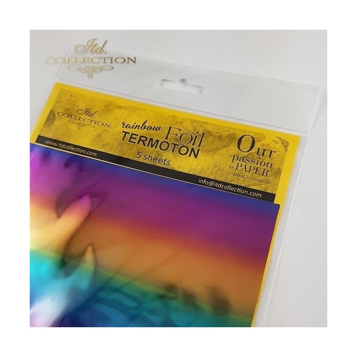 metallic folie Termoton * regenboog