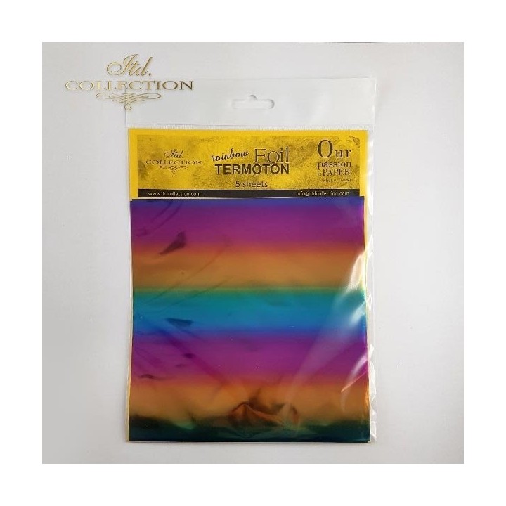 metallic folie Termoton * regenboog