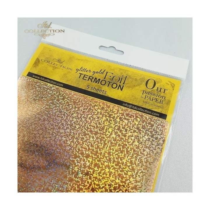 metallic folie Termoton * glittergoud