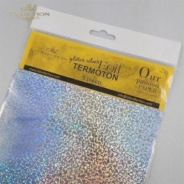 metallic folie Termoton * glitterzilver