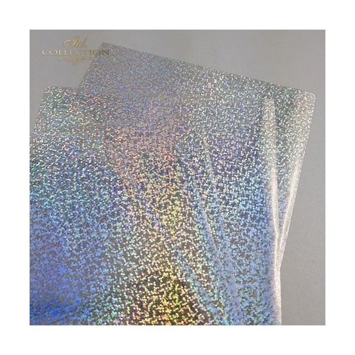 metallic folie Termoton * glitterzilver