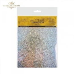 metallic folie Termoton * glitterzilver