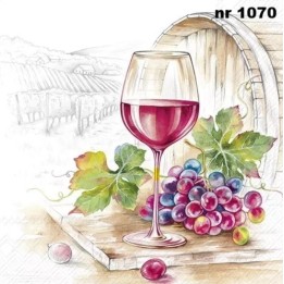VIN ROUGE servet 33x33cm