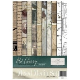 Creatieve set MS017 Oud dagboek - Vluchtige momenten