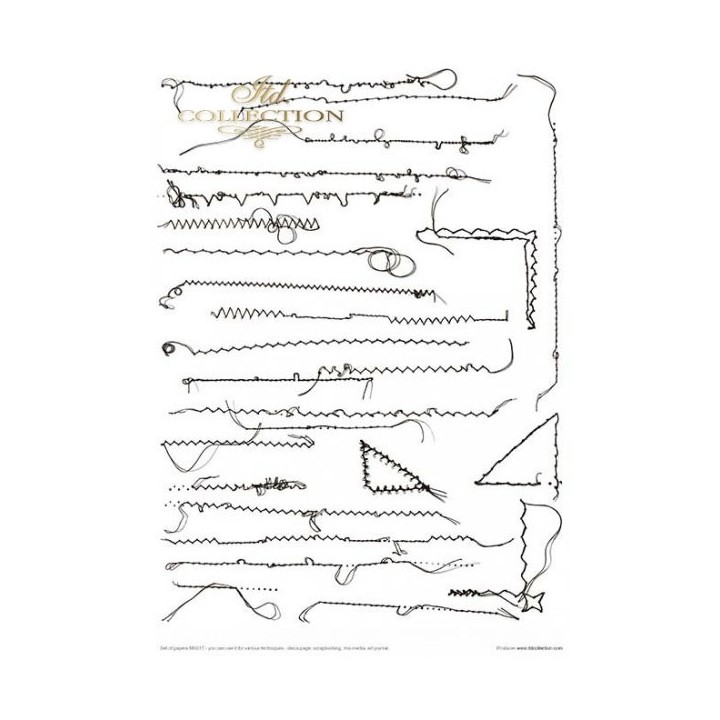 Creatieve set MS017 Oud dagboek - Vluchtige momenten