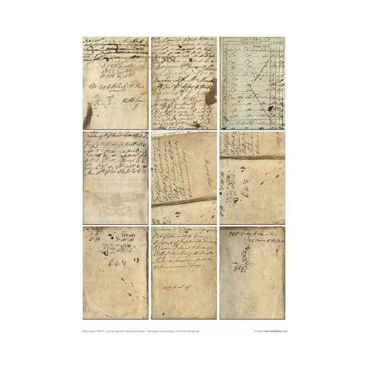 Creatieve set MS017 Oud dagboek - Vluchtige momenten