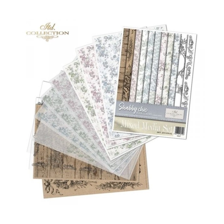 Creatieve set MS027 Shabby Chic - vier kleuren