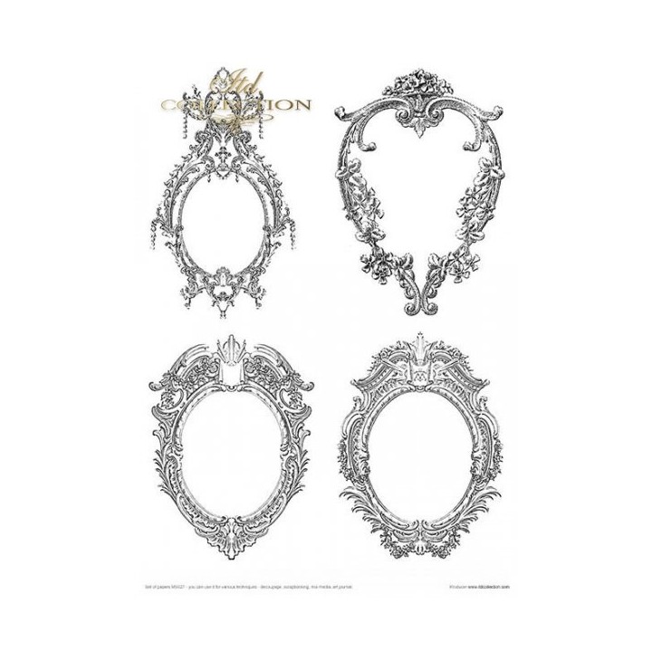 Creatieve set MS027 Shabby Chic - vier kleuren