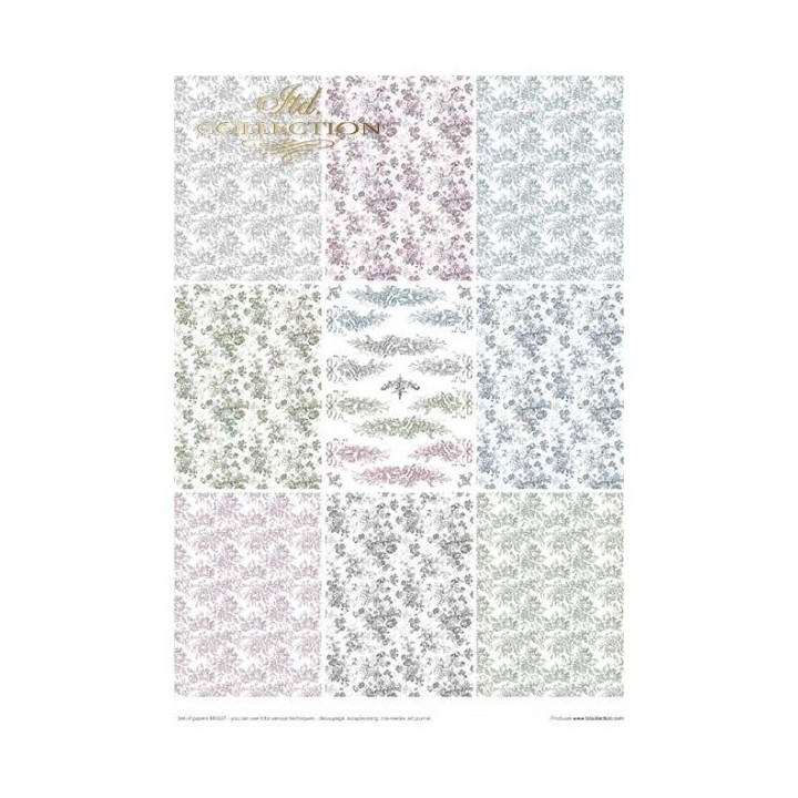 Creatieve set MS027 Shabby Chic - vier kleuren