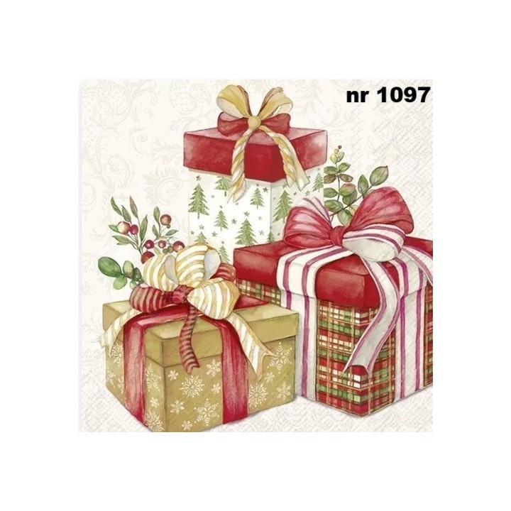 Presents from santa servet 33x33cm