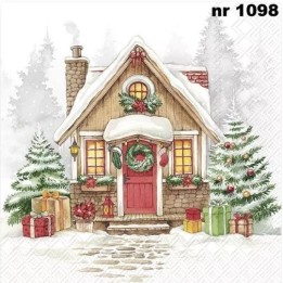 Festive house servet 33x33cm