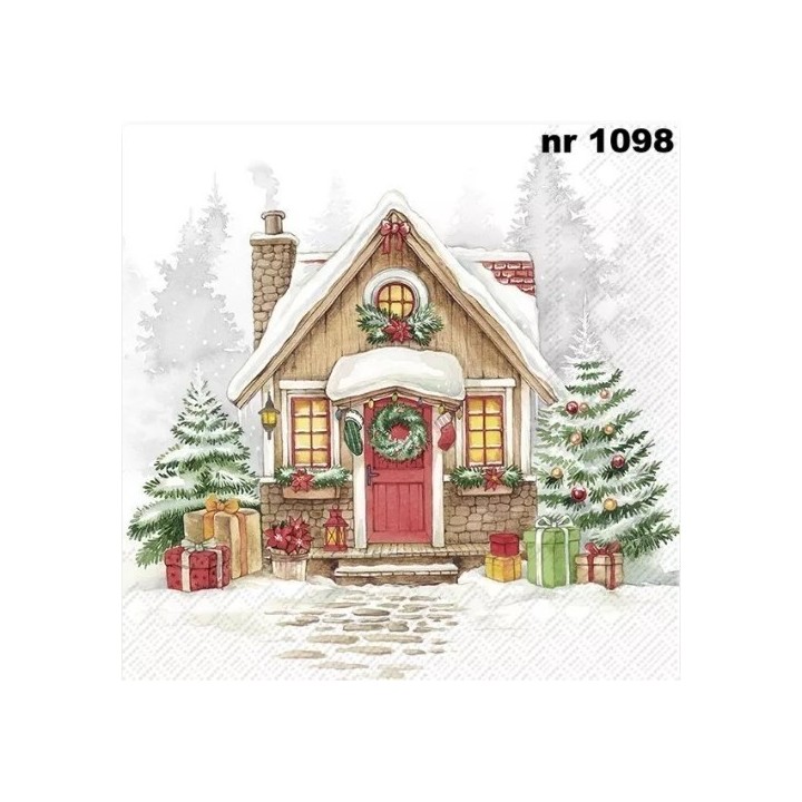 Festive house servet 33x33cm