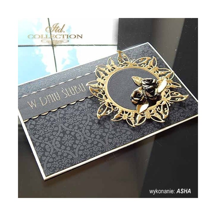 Papier voor scrapbooking, kleur: glanzend goud PSS001