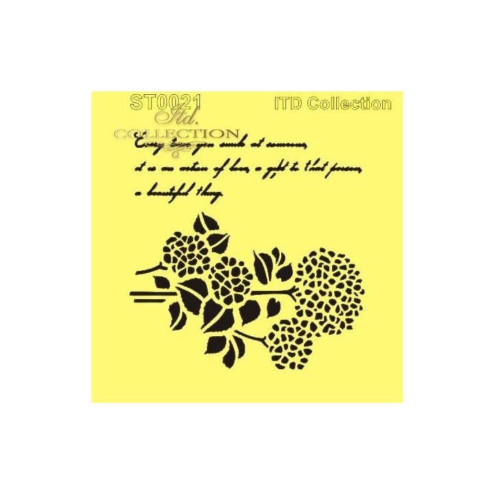 Sjabloon voor scrapbooking en decoupage 16x16 cm ST0021B