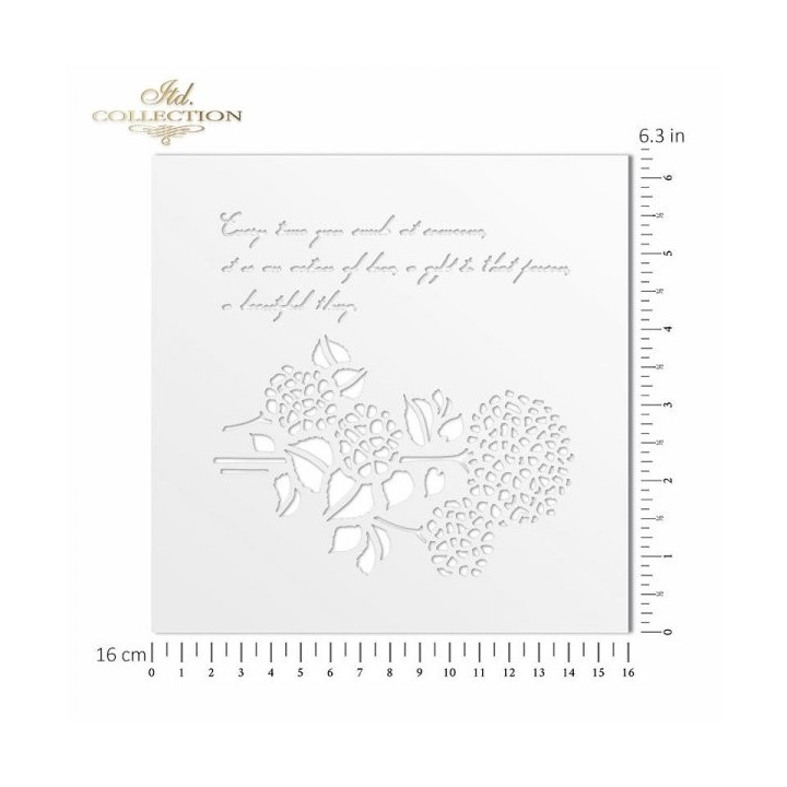 Sjabloon voor scrapbooking en decoupage 16x16 cm ST0021B