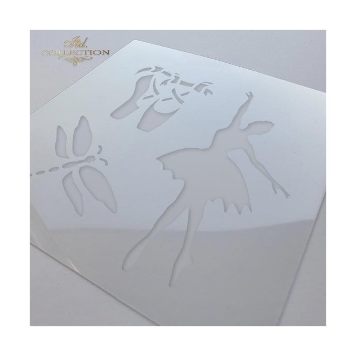 Sjabloon voor scrapbooking en decoupage 16x16 cm ST0022A