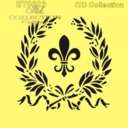 Sjabloon voor scrapbooking en decoupage 16x16 cm ST0023A