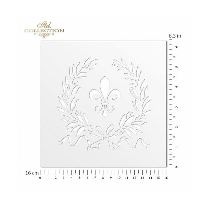 Sjabloon voor scrapbooking en decoupage 16x16 cm ST0023A