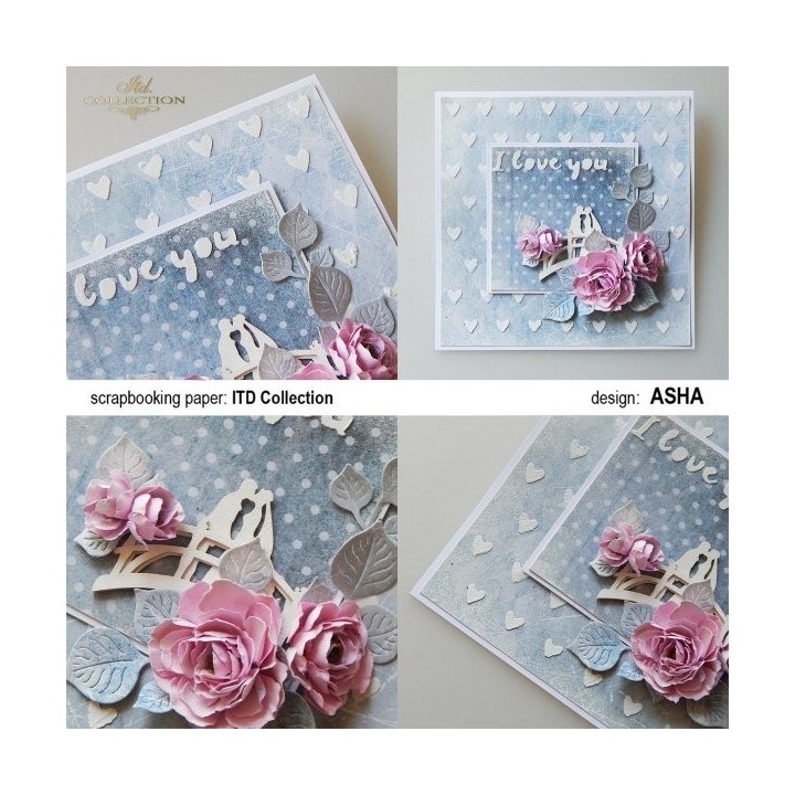 Sjabloon voor scrapbooking en decoupage 16x16 cm ST0025A