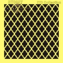 Sjabloon voor scrapbooking en decoupage 16x16 cm ST0027B