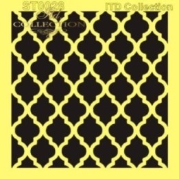 Sjabloon voor scrapbooking en decoupage 16x16 cm ST0028B