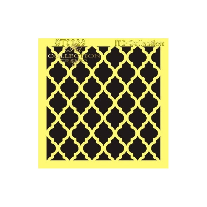 Sjabloon voor scrapbooking en decoupage 16x16 cm ST0028B