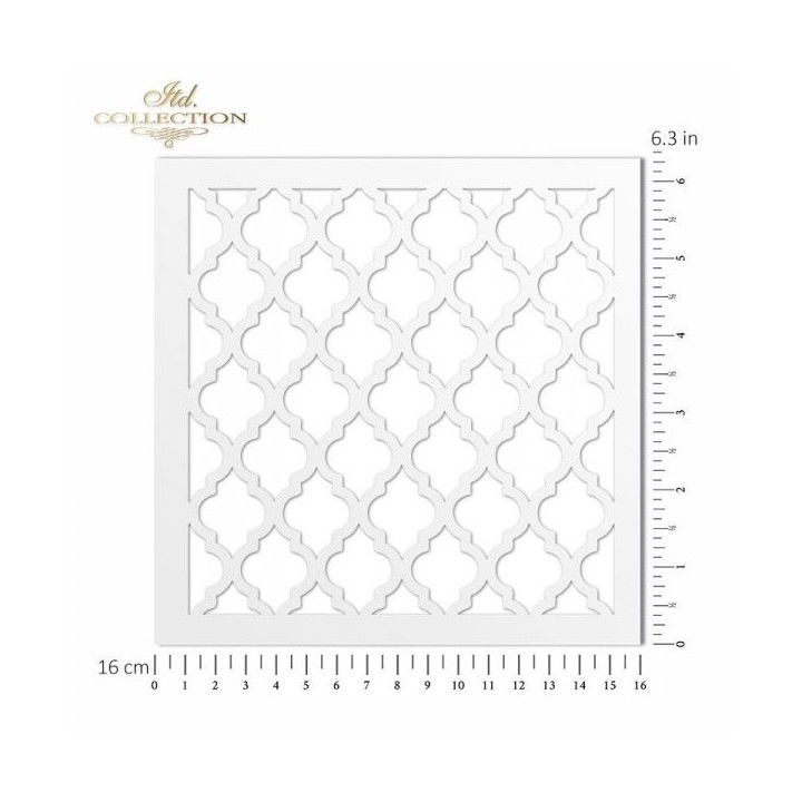 Sjabloon voor scrapbooking en decoupage 16x16 cm ST0028B