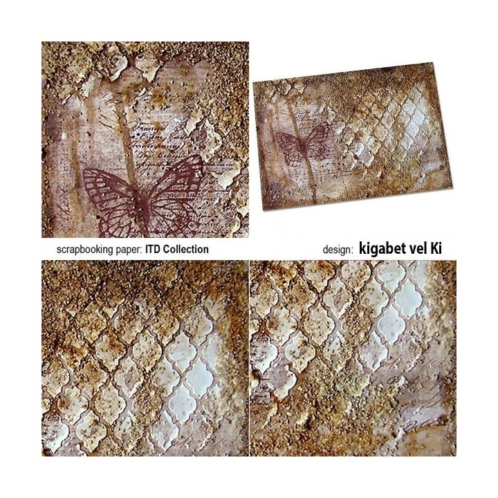 Sjabloon voor scrapbooking en decoupage 16x16 cm ST0028B