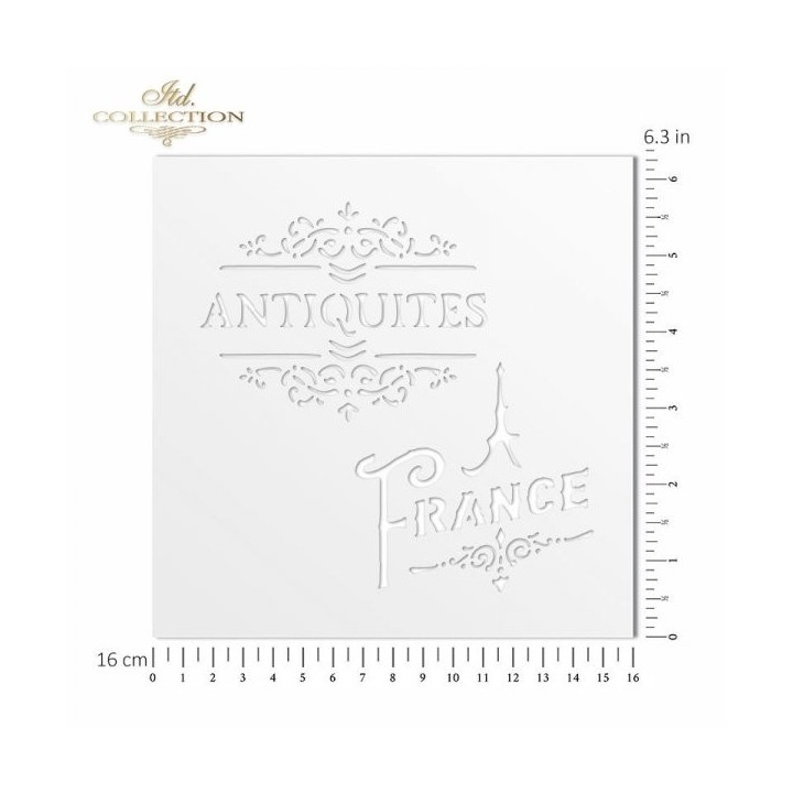 Sjabloon voor scrapbooking en decoupage 16x16 cm ST0031A