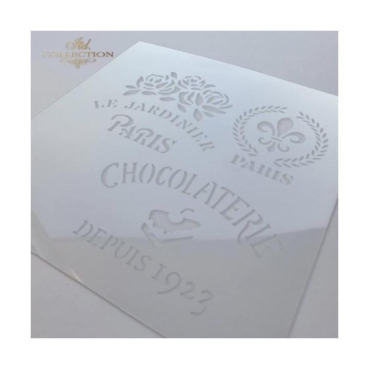 Sjabloon voor scrapbooking en decoupage 16x16 cm ST0033B