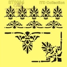 Sjabloon voor scrapbooking en decoupage 16x16 cm ST0034B