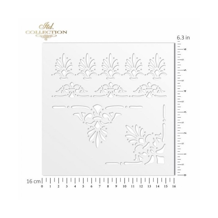 Sjabloon voor scrapbooking en decoupage 16x16 cm ST0034B