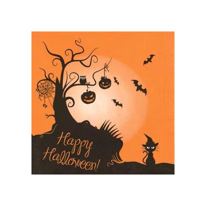 2 in 1 Halloween servet 33x33cm