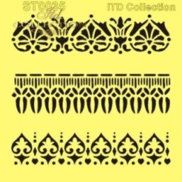 Sjabloon voor scrapbooking en decoupage 16x16 cm ST0035B