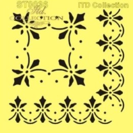Sjabloon voor scrapbooking en decoupage 16x16 cm ST0036B
