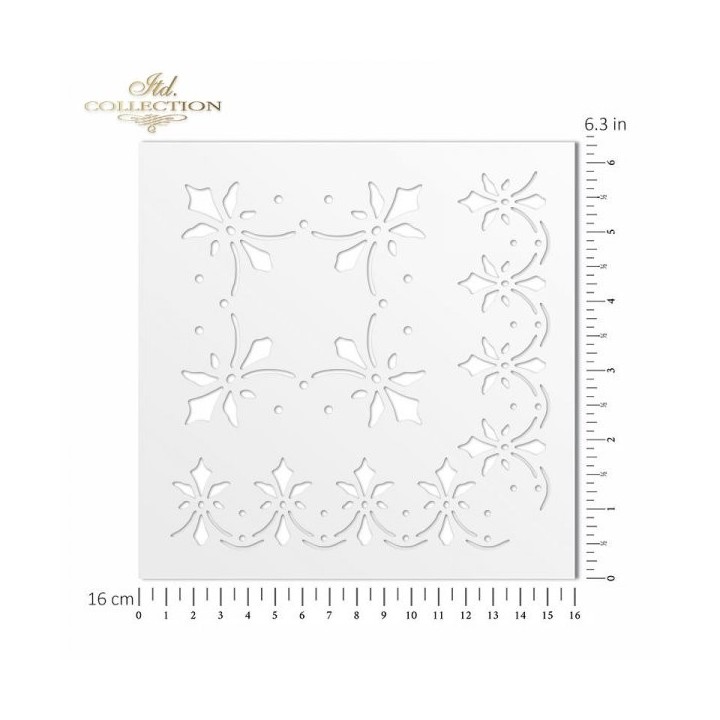 Sjabloon voor scrapbooking en decoupage 16x16 cm ST0036B