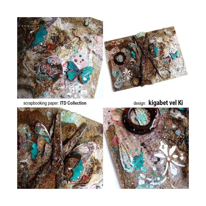 Sjabloon voor scrapbooking en decoupage 16x16 cm ST0036B
