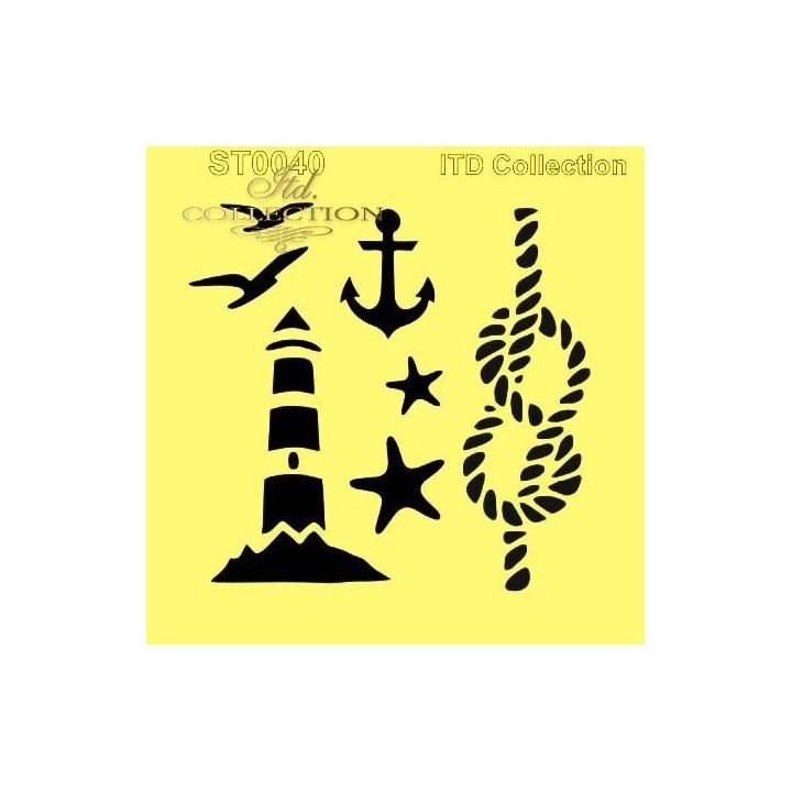 Sjabloon voor scrapbooking en decoupage 16x16 cm ST0040A